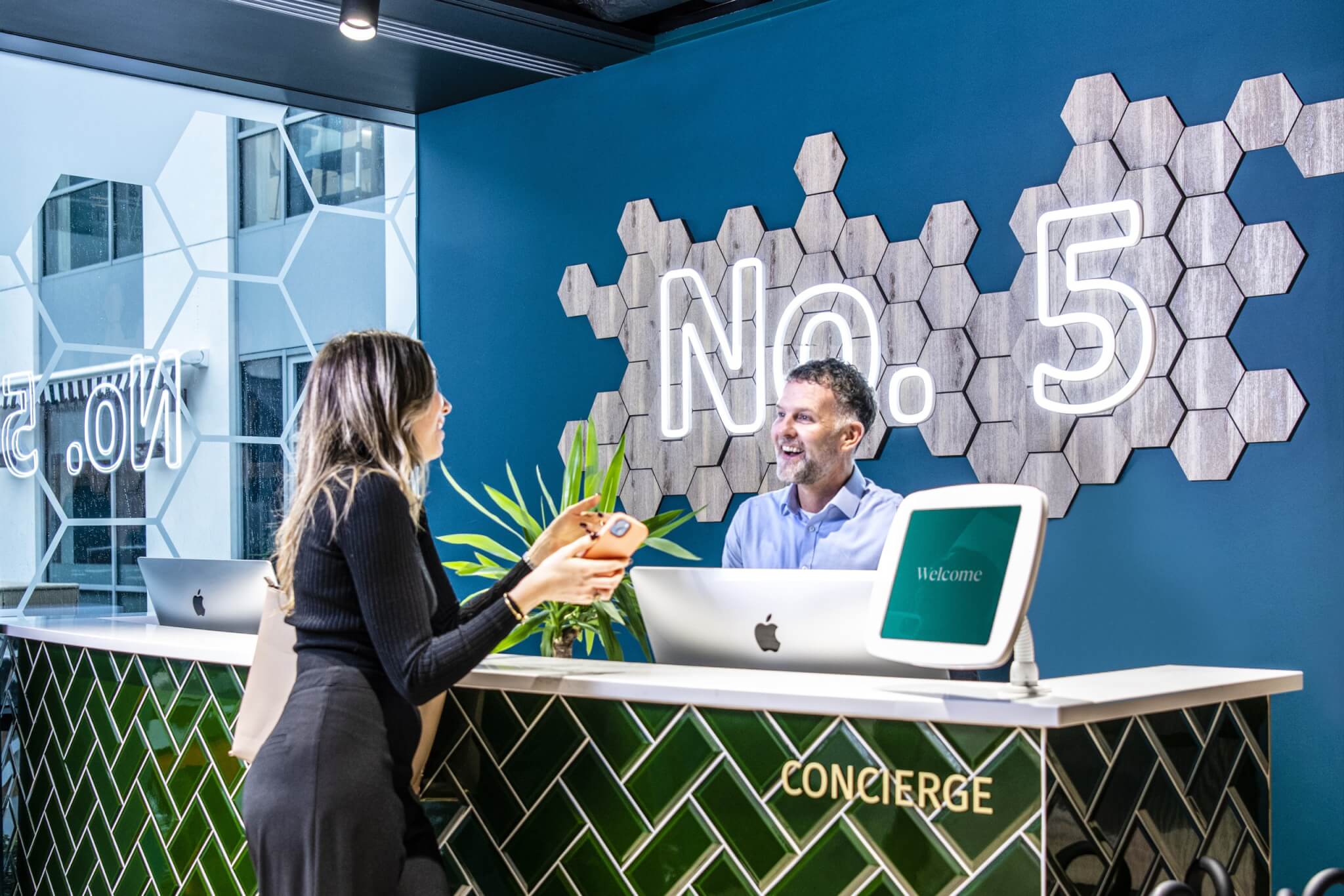 Concierge service at office space